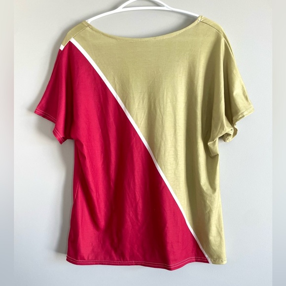 San Francisco 49ers Women's V-Neck Top - Red and Gold - Picture 6 of 6